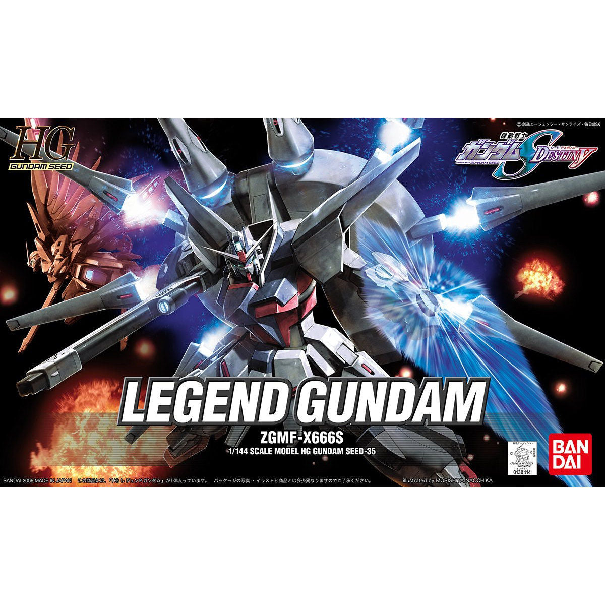 Bandai HG 1/144 ZGMF-X666S Legend Gundam Model Kit