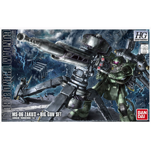 2339747 Bandai HG 1/144 MS-06 Zaku II & Big Gun (Gundam Thunderbolt Ver.) Model Kit 4573102685018 5068501