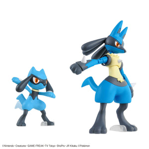 Bandai Pokemon Plamo Collection Riolu & Lucario Set Model Kit