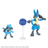 Bandai Pokemon Plamo Collection Riolu & Lucario Set Model Kit