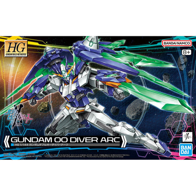 BAS2677954 Bandai HG Gundam Build Metaverse 1/144 Gundam 00 Diver Arc Model Kit 4593102657206