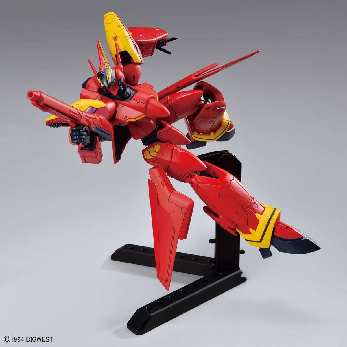 BAS2741376 Bandai Macross 7 HG 1/100 VF-19 Custom Fire Valkyrie with Sound Booster Model Kit 4573102663153