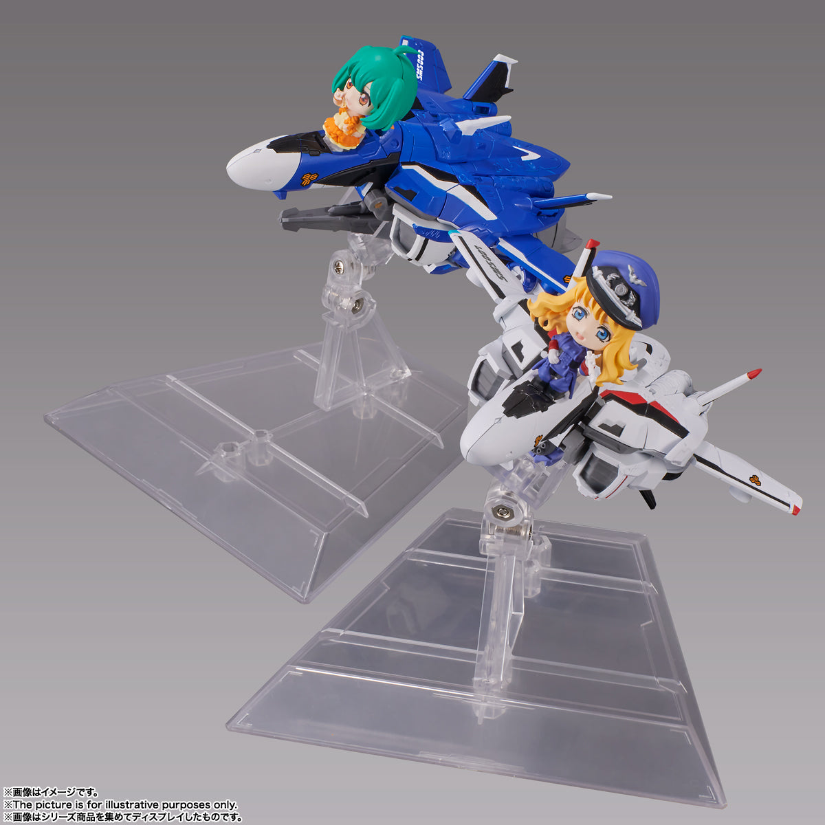 BAS63896 Bandai Tamashii Nation Tiny Session VF-25G Messiah Valkyrie (Michael Use) With Ranka Action Figure