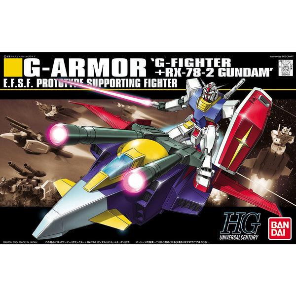 Bandai HGUC 1/144 G-ARMOR (RX-78-2 Gundam + G-Fighter) Model Kit 