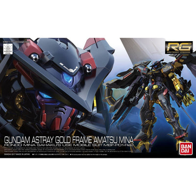 Bandai RG 1/144 MBF-P01-Re2 Gundam Astray Gold Frame Amatsu Mina Model Kit