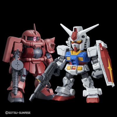 Bandai SDCS Gundam Cross Silhouette RX-78-2 Gundam & MS-06S Zaku II Model Kit