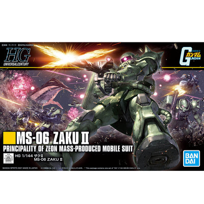 BAS2553796 Bandai HG 1/144 MS-06 Zaku II Model Kit