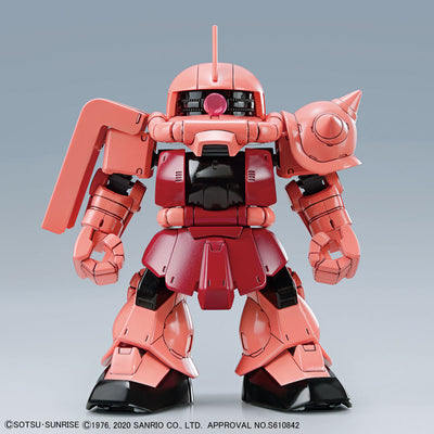 BAS2554762 Bandai Hello Kitty x SD Gundam Cross Silhouette MS-06S Char's Zaku II Model Kit