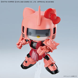 BAS2554762 Bandai Hello Kitty x SD Gundam Cross Silhouette MS-06S Char's Zaku II Model Kit