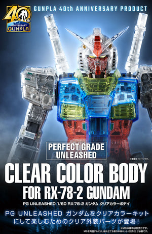 Bandai PG 1/60 Clear Color Body for Perfect Grade Unleashed RX-78