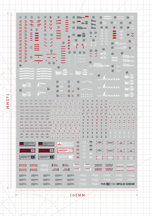 Artisan's Club RG ZGMF-X56S Force Impluse Gundam Water Slide Decal