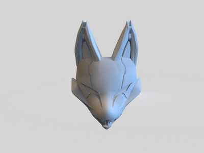 Shirazumi Workshop Fox Mask Resin Kit